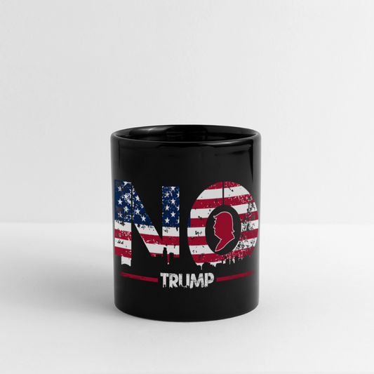 Ceramic mug with NO TRUMP print. Bold, fair, and politically clear. Dishwasher-safe. Available now at History Threads.